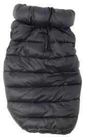 Pet Life 'Pursuit' Quilted Ultra-Plush Thermal Dog Jacket (color: Black, Size: X-Small)