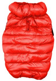 Pet Life 'Pursuit' Quilted Ultra-Plush Thermal Dog Jacket (color: Red, Size: X-Small)