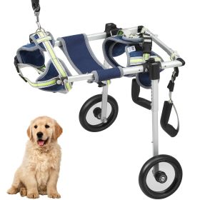 2 Wheels Dog Wheelchair for Back Legs, Pet Wheelchair Lightweight & Adjustable Assisting in Healing, Dog Cart/Wheelchair for Injured, Disabled (Size: Extra Small (XS))