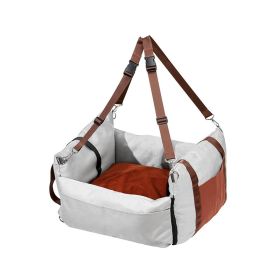 Dog Booster Car Seat Pet Car Seat for Small Dog (Max Load Capacity: Under 25 lbs, color: Gray)