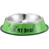 Stainless steel dog bowl; color anti-skid dog bowl;