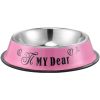 Stainless steel dog bowl; color anti-skid dog bowl;
