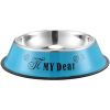 Stainless steel dog bowl; color anti-skid dog bowl;