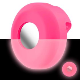 2pcs Silicone Air tag Case For Apple Dog Collar Clip Cover Pet Anti-loss Locator Tracker Protective Sleeve Air tags Accessories (color: Fluorescent Pink, Size: 2pcs)
