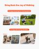 Dog Wheelchair for Back Legs, Adjustable 2 Wheels Pet Wheelchair, Lightweight Dog Cart with Shock-Absorbing Wheels