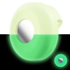 2pcs Silicone Air tag Case For Apple Dog Collar Clip Cover Pet Anti-loss Locator Tracker Protective Sleeve Air tags Accessories (color: Fluorescent Green, Size: 2pcs)