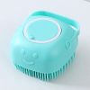 Bathroom Puppy Big Dog Bath Massage Gloves Brush Soft Safety Silicone Pet Accessories for Dogs Tools Mascotas Products