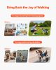 Dog Wheelchair for Back Legs, Adjustable 2 Wheels Pet Wheelchair, Lightweight Dog Cart with Shock-Absorbing Wheels