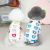 Pet clothes Dog clothes Autumn and winter new pet clothes Two leg sweater 22 Happy bear bottoming shirt