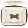 Pet Dog Bed Soft Warm Fleece Puppy Bed Dog Cozy Nest Sofa Bed Cushion Mat S Size