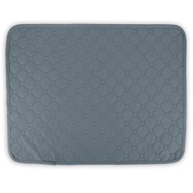 Washable Dog Pee Pad Reusable Puppy Potty Training Pads Waterproof Absorbent Whelping Mat Cat Pee Cushion for Dogs Pets Cats (Option:: Grey_60_45CM)