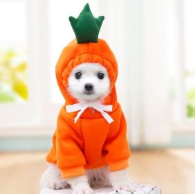 Cute Fruit Dog Clothes For Small Dogs Hoodies Winter Warm Fleece Pet Clothing Puppy Cat Costume Coat For French Chihuahua Outfit (Option:: 3 Style-S)
