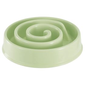 Dog Cat Slow Feeder Bowl Pet Interactive Maze Feeder Bowl Anti-Bloat Feeding Plate (Option:: Green)