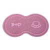 Dog Bowl Mat Pet Food Water Feeding Mat Non-slip Pet Dish Tray Mat Paw Clean Placemat