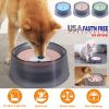 No Spill Dog Water Bowl Spill Proof Slow Water Feeder 47.35oz Pet Water Dispenser Travel Dog Bowl for Dogs/Pets