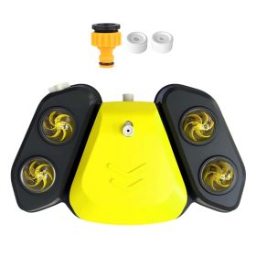 Blue-Yellow Color Options -- 1Pc Dog Water Fountain Multifunctional Automatic Pet Water Dispenser Outdoor Step-on Activated Sprinkler For Drinking Sho (Color: Yellow)