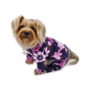 Midnight Garden Fleece Turtleneck Pajamas (yellow: Blue, Extra Large:: XL)