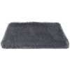 Dog Bed Soft Plush Cushion Cozy Warm Pet Crate Mat Dog Carpet Mattress with Long Plush for S/M Dogs