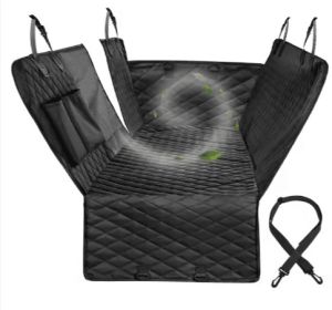 Pet Car Seat Cover Waterproof Durable Pet Hammock Car Rear Seat Cover (Option:: Black-L)