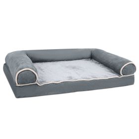 Dog Bed Pet Bed Sofa Dog Couch Pet Cushion Carpet Mattress with Washable and Removable Cover for Medium Large Dogs (Option:: DarkGrey_XL)