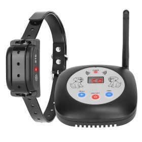 328FT Electric Wireless Dog Fence System With GPS Location Monitor Collar Receiver Rechargeable Beep Vibration Fence System for Small Medium Large Dog (Option:: 1Collar)