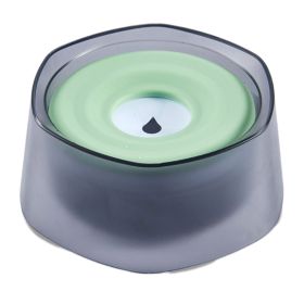 No Spill Dog Water Bowl Spill Proof Slow Water Feeder 47.35oz Pet Water Dispenser Travel Dog Bowl for Dogs/Pets (Option:: Green)