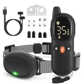 Dog Training Collar with Remote 2624FT 3 Modes Beep Shock Vibration Electric Rechargeable Correction Device IP67 Waterproof Transmitter Receiver for d (Option:: DogTrainingCollar)