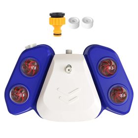 Blue-Yellow Color Options -- 1Pc Dog Water Fountain Multifunctional Automatic Pet Water Dispenser Outdoor Step-on Activated Sprinkler For Drinking Sho (yellow: Blue)