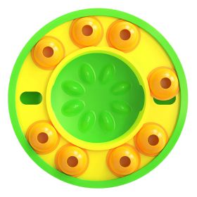 Dog Puzzle Food Feeder Slow Feeding Bowl Interactive Toy Dog Treat Dispensing Toy for IQ Training Mental Enrichment For Small Medium Large Dog Cat (Option:: Green)