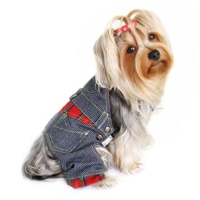 Adorable Stripy Denim Overall (yellow: Purple, Extra Large:: XL: Blue, Extra Large: yellow: Purple, Extra Large:: XL: S)