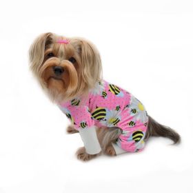 Ultra Soft Plush Minky Bumblebee & Flower Pajamas (yellow: Pink, Extra Large:: XS)