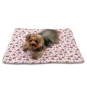 Girly Monkey Flannel/Plush Blanket (yellow: White, Extra Large:: 50" x 30")