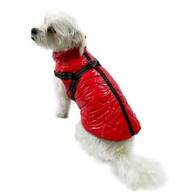 Water Resistant Puffy Vest with Built (yellow: Purple, Extra Large:: XL: Red, Extra Large: yellow: Purple, Extra Large:: XL: S)