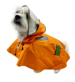 Clear View Poncho Raincoat with Reflective Stripes (yellow: Purple, Extra Large:: XL: Orange, Extra Large: yellow: Purple, Extra Large:: XL: XS)