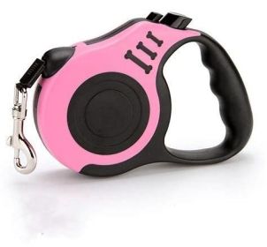 Pet Automatic Telescopic Traction Rope (Option:: Pink-3m)
