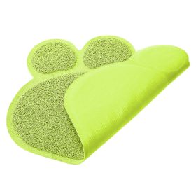 Dog Bowl Mat Pet Food Water Feeding Mat Non-slip Pet Dish Tray Mat Paw Clean Placemat (Option:: Paw_Neon)
