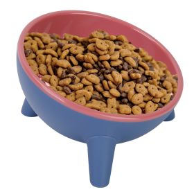 Raised Tilted Elevated Cat Food Bowl Pet Backflow Prevention Water Dish Feeding Bowl for Cats Small Dogs (Option:: Red)