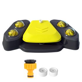 Dog Water Fountain Multifunctional Automatic Pet Water Dispenser Outdoor Step-on Activated Sprinkler for Drinking Shower Fun (Option:: Yellow)