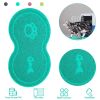 Dog Bowl Mat Pet Food Water Feeding Mat Non-slip Pet Dish Tray Mat Paw Clean Placemat