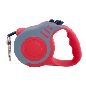 Pet Automatic Telescopic Traction Rope (Option:: Grey red-5m)