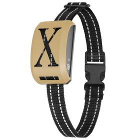 Electric Dog Collar Receiver Anti-Bark Dog Deterrent Training Collar with Beep Vibration Shock Modes for Dog Fence System (Option:: Gold)