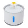 2.4L Automatic Dog Water Fountain Electric LED Pet Flower Water Dispenser Ultra Silent Health Waterer Auto Off Level Window