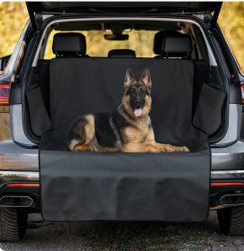 Dog Car Mat Pet Car Mats Trunk Rear Seat (Option:: Black-Currency)