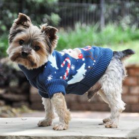 Combed Cotton Ugly Reindeer Holiday Dog Sweater (Extra Large: yellow: Purple, Extra Large:: XL: XX-Small)