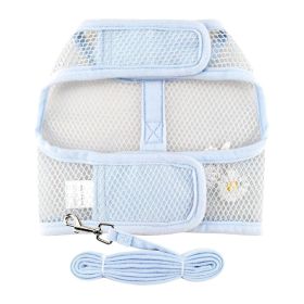 Cool Mesh Dog Harness with Leash (yellow: Blue Daisy, Extra Large:: X-Small)