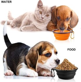 2PCS Folding Bowl Outdoor Portable Dog Bowl Drinking Bowl Dog Bowl Cat Bowl Pet accompanying Cup Dog Bowl (colour: (2pcs)Large buckle 1000ml, Extra Large:: blue)