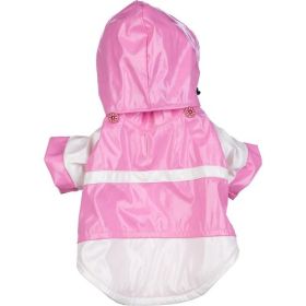 Two-Tone Pvc Waterproof Adjustable Pet Raincoat (Extra Large:: medium)