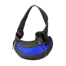 Pet Carrier for Dogs Cats Hand Free Sling Adjustable Padded Strap Tote Bag Breathable Shoulder Bag Carrying Small Dog Cat (Option:: Blue_L)