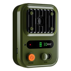 Ultrasonic Anti-Barking Device Rechargeable Auto Dog Bark Control Deterrent Box Training Device IPX4 Waterproof with 3 Frequency Max 32.8Feet Sensing (Option:: Green)