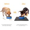 Dog Bowl Mat Pet Food Water Feeding Mat Non-slip Pet Dish Tray Mat Paw Clean Placemat